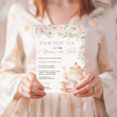 Tea Party Baby Shower Invitation Einladung