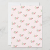 Tea Party Baby Shower kennt die Mama Game Card Einladung (Rückseite)