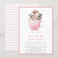 Tea Party Baby Shower Safari-Tier-Mama-werdende