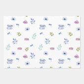 Tea Party Babydusche Baby braut Geschenkpapier Set (Vorderseite 2)