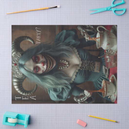 Tea Party Beängstigend Alice Seidenpapier (Basteln)