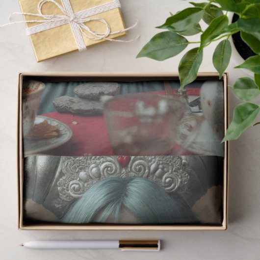 Tea Party Beängstigend Alice Seidenpapier (Geschenk)