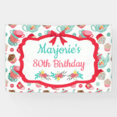 Tea Party Birthday Banner (Horizontal)