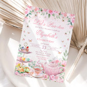 Tea Party Birthday Einladung