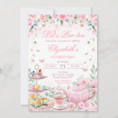 Tea Party Birthday Einladung (Vorderseite)