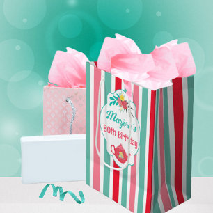 Tea Party Birthday Mittlere Geschenktüte