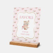 Tea Party Brautparty Bevorzugung Acrylschild (Winkel)