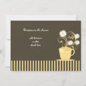 Tea-Party-Brautparty Einladung (Rückseite)