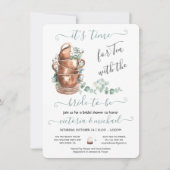 Tea-Party-Brautparty Einladung (Vorderseite)