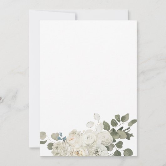 Tea Party Brautparty Einladung (Rückseite)