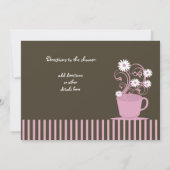 Tea-Party-Brautparty Einladung (Rückseite)