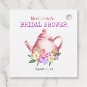 Tea-Party-Brautparty Geschenkanhänger (Rückseite)