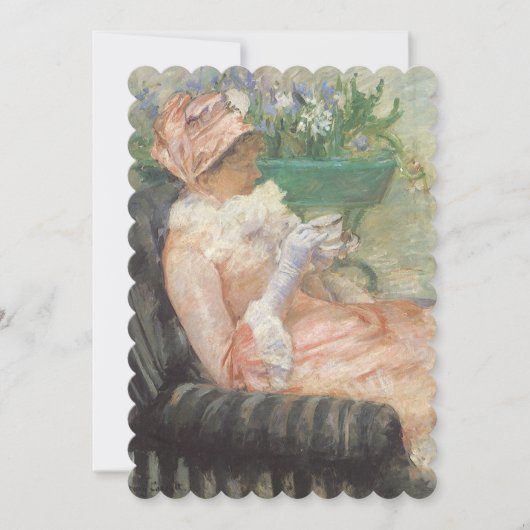 Tea Party Brautparty Impressionismus Kunst Einladung (Vorderseite)