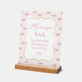 Tea Party Brautparty Mimosa Bar Acrylschild (Winkel)