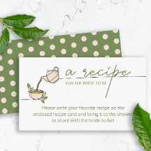 Tea Party Brautparty Rezept für die Braut