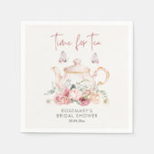 Tea-Party-Brautparty Serviette (Vorderseite)