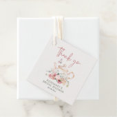 Tea Party Brautparty Vielen Dank Geschenkanhänger (Beispiel)