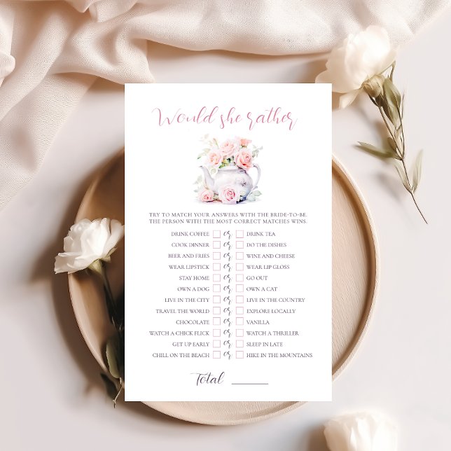 Tea Party Brautparty würde sie eher spielen (Von Creator hochgeladen)