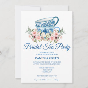 Tea Party Bridal Dusche Einladung