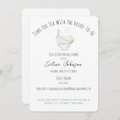 Tea Party Bridal Dusche Einladung (Vorne/Hinten)