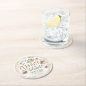 Tea Party Bridal Polterabend Die perfekte Mischung Runder Pappuntersetzer (Vor Ort)