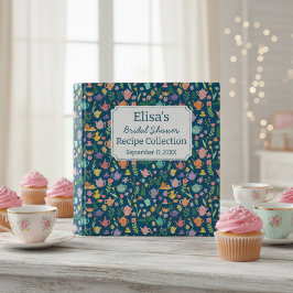 Tea Party Bridal Shower Cute CUSTOM Recipe 2,5 Cm Ordner