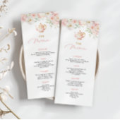 Tea Party Bridal Shower Food Menu Menükarte