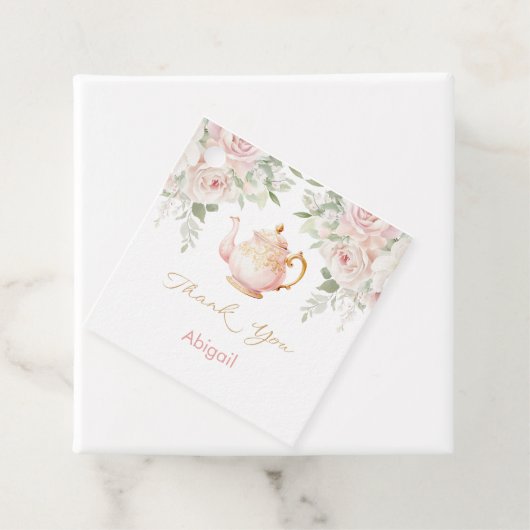 Tea Party Bridal Shower Geschenkanhänger (Beispiel)