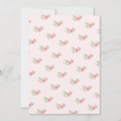 Tea Party Bridal Shower Invitation Einladung (Rückseite)