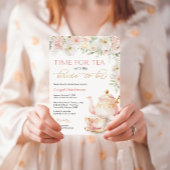 Tea Party Bridal Shower Invitation Einladung