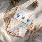 Tea Party Bridal Shower Registry Card Enclosure Begleitkarte