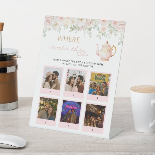 Tea Party Bridal Shower Where Were They Sockelschild (In SItu)