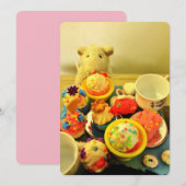 Tea-Party Einladung (Vorne/Hinten)