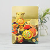 Tea-Party Einladung (Stehend Vorderseite)