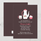 Tea-Party Einladung (Vorne/Hinten)