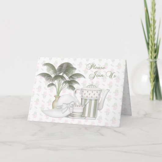 Tea-Party Einladung (Vorderseite)