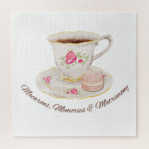 Tea Party Elegante Brautparty Junggesellinnenabsch Puzzle