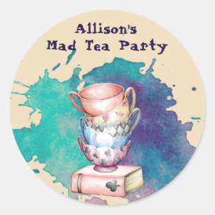 Tea Party Event Stickers