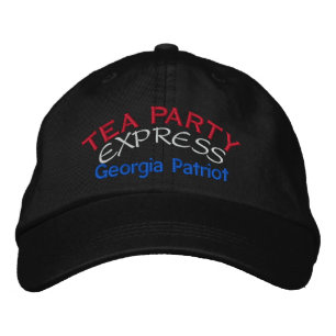 TEA PARTY EXPRESS - GEORGIA BESTICKTE KAPPE