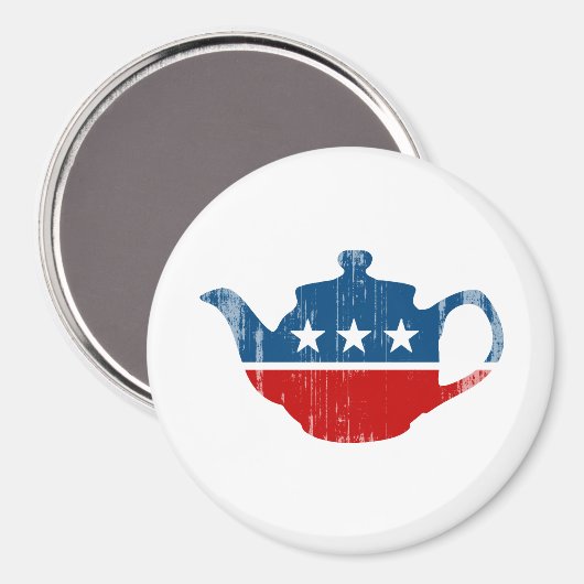 TEA-PARTY - Faded.png Magnet (Vorderseite/Rückseite)
