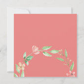 Tea-Party | Floral Geburtstag | Jedes Alter Einladung (Rückseite)