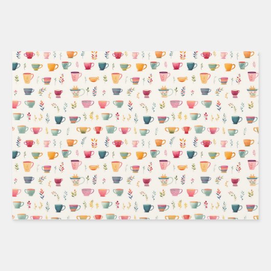 Tea-Party Geschenkpapier Set (Vorderseite 3)