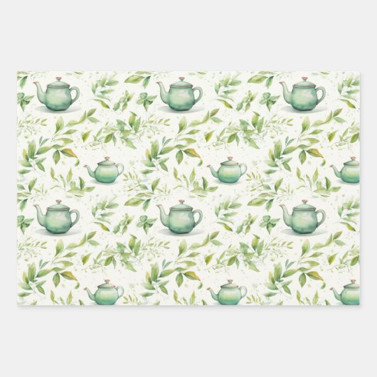 Tea-Party Geschenkpapier Set (Vorderseite 2)