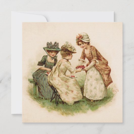 Tea Party Informelle Einladung (Vorderseite)