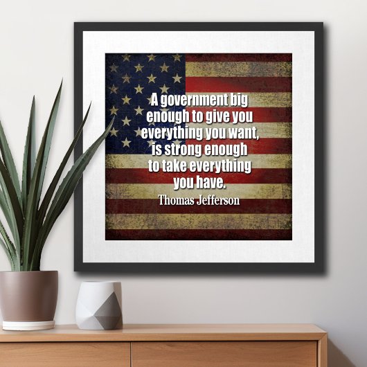 Tea Party - Jefferson: Vorsicht vor der großen Reg Poster
