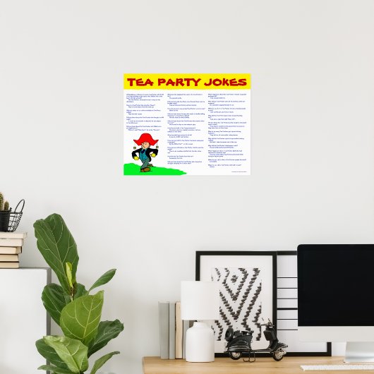 Tea Party Jokes Poster (Heimbüro)
