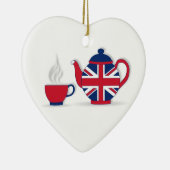 Tea-Party Keramik Ornament (Rechts)