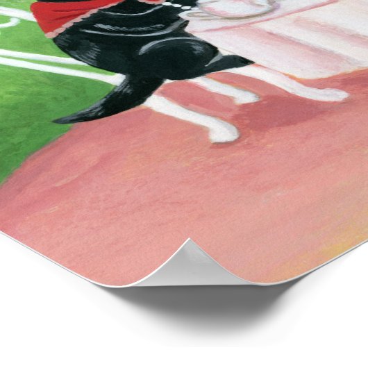 Tea Party Labradors Poster (Ecke)