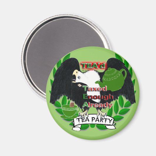 TEA-Party Magnet (Vorderseite/Rückseite)