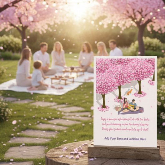 Tea Party oder Book Club Ansammlung Einladung